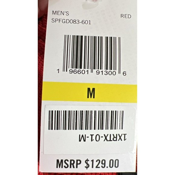 New $129 Spyder Men Mendoza Bonded Sweater Fleece Full-Zip Jacket Red Medium - Picture 7 of 10